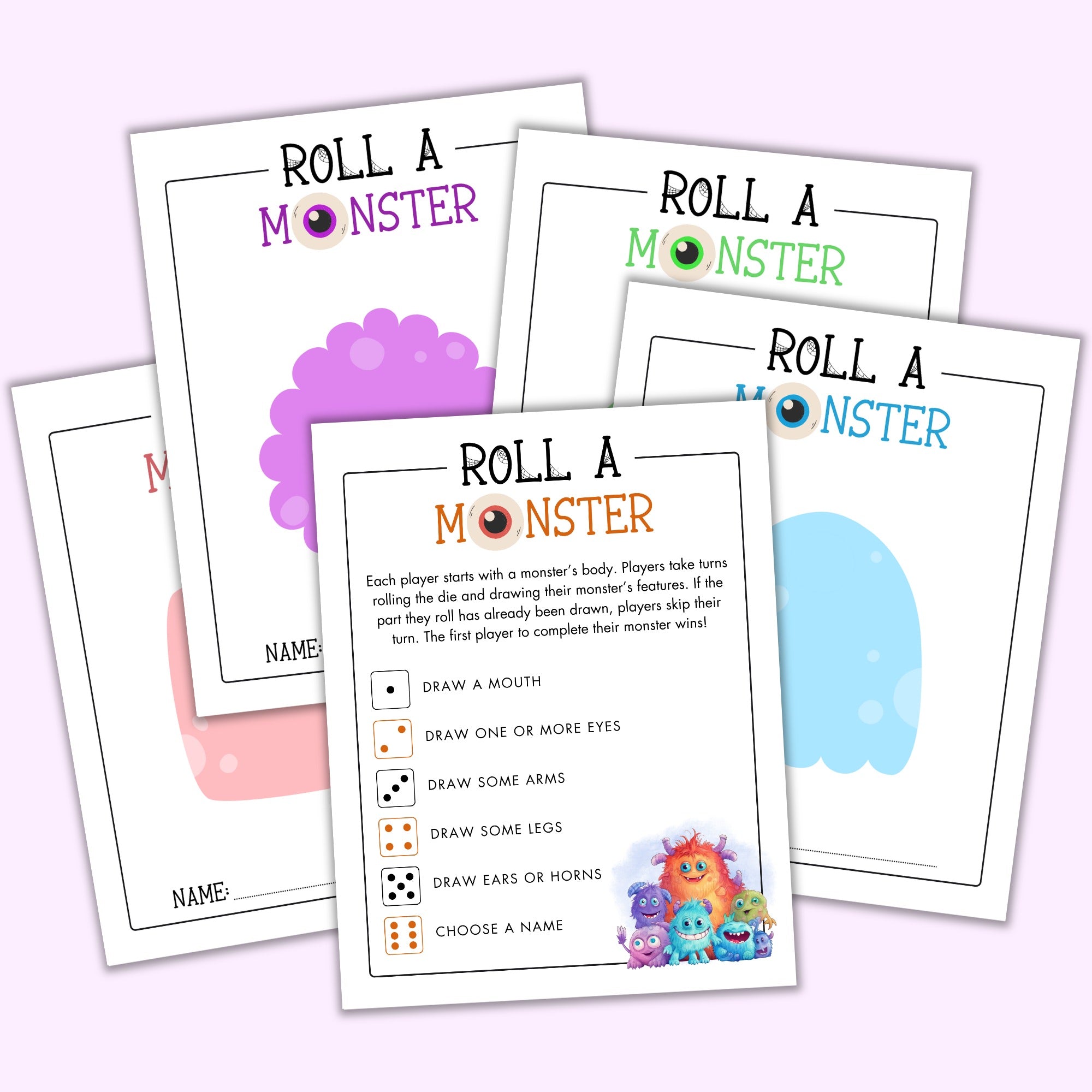 roll-a-monster-game-printables-by-the-craft-at-home-family for Roll A Monster Free Printable Roll a Monster Game – Printables by The Craft-at-Home Family for Roll A Monster Free Printable