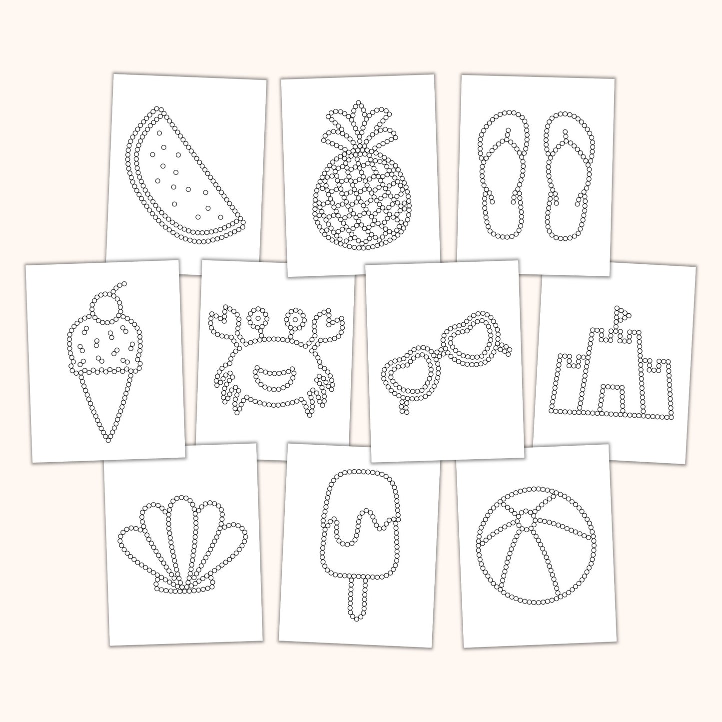 Summer Q-Tip Sheets