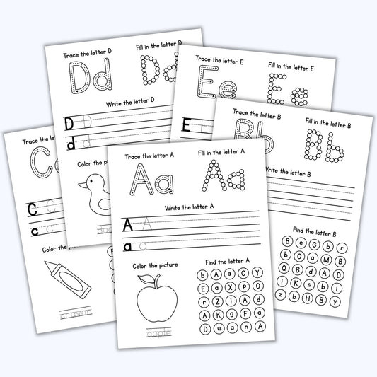 Alphabet Review Sheets