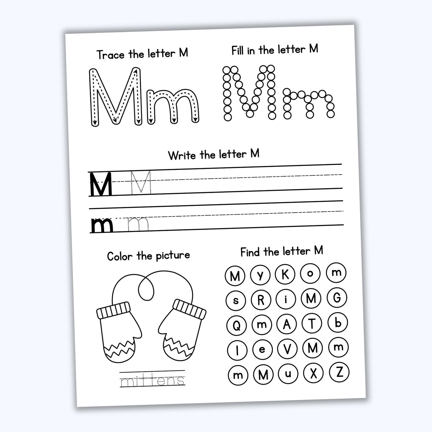 Alphabet Review Sheets