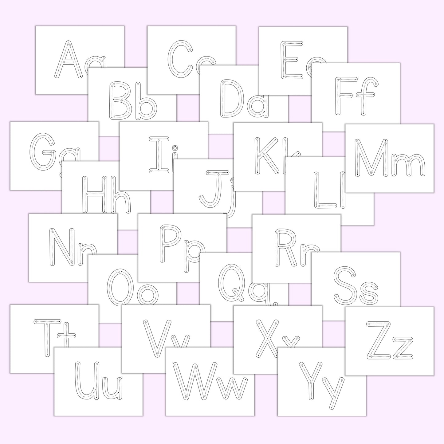 Alphabet Tracing Sheets