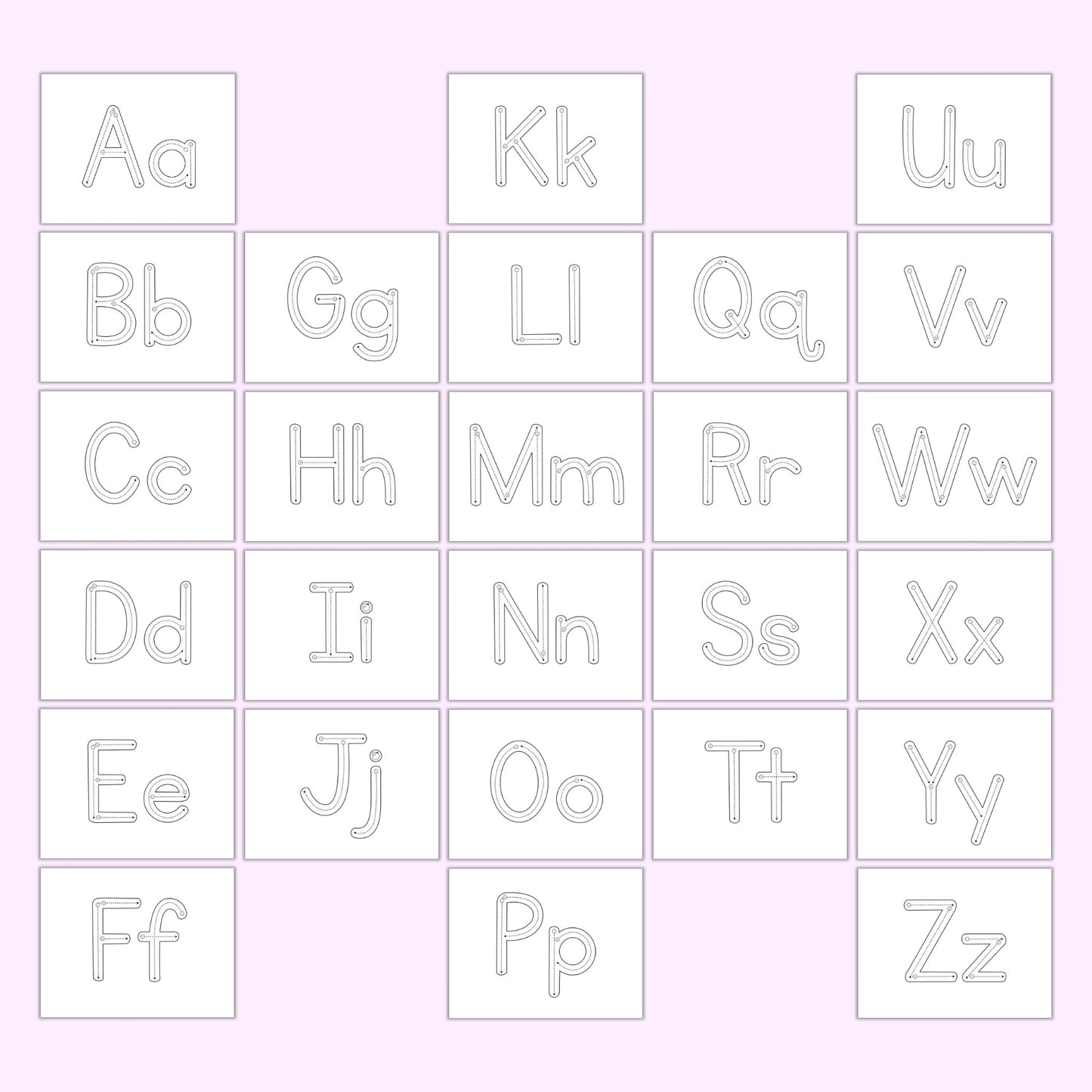 Alphabet Tracing Sheets