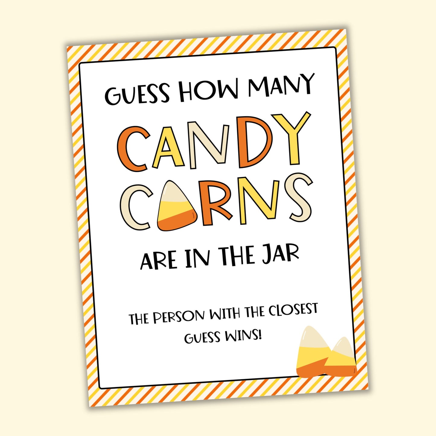 Candy Corn Guessing Game