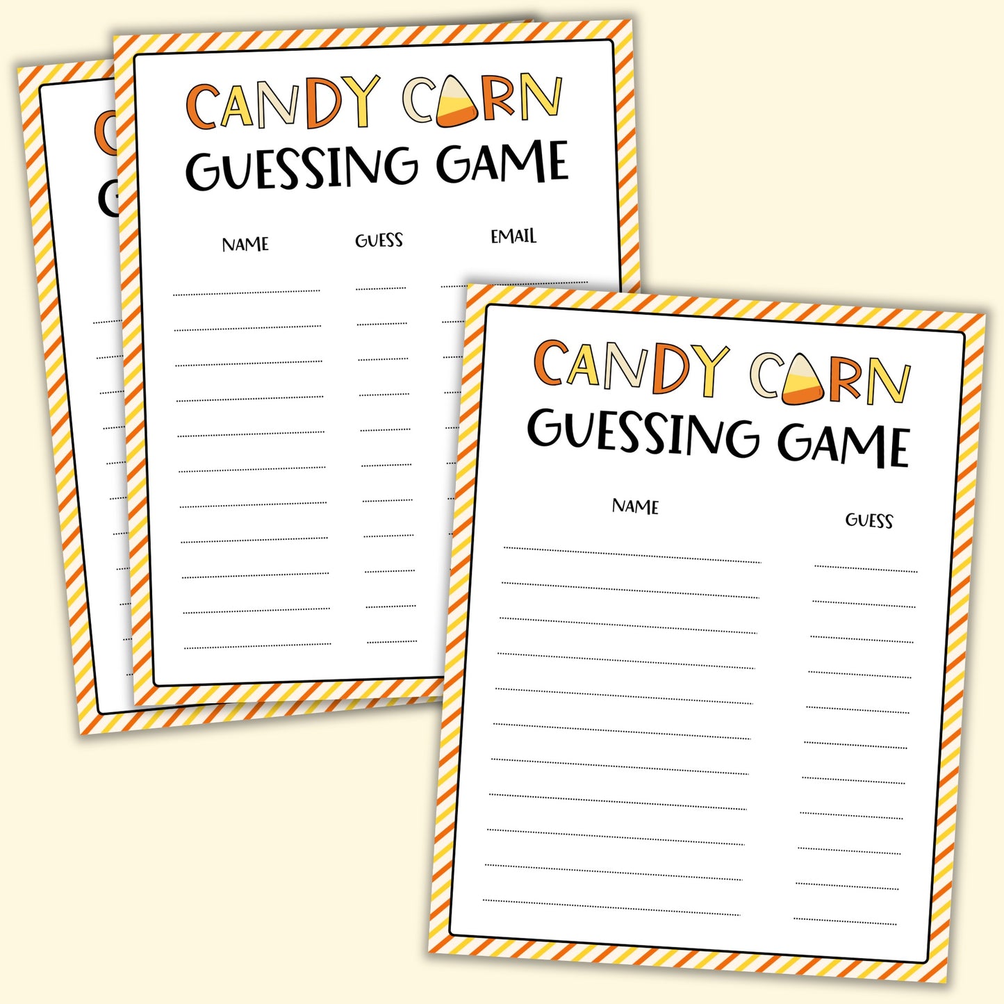 Candy Corn Guessing Game