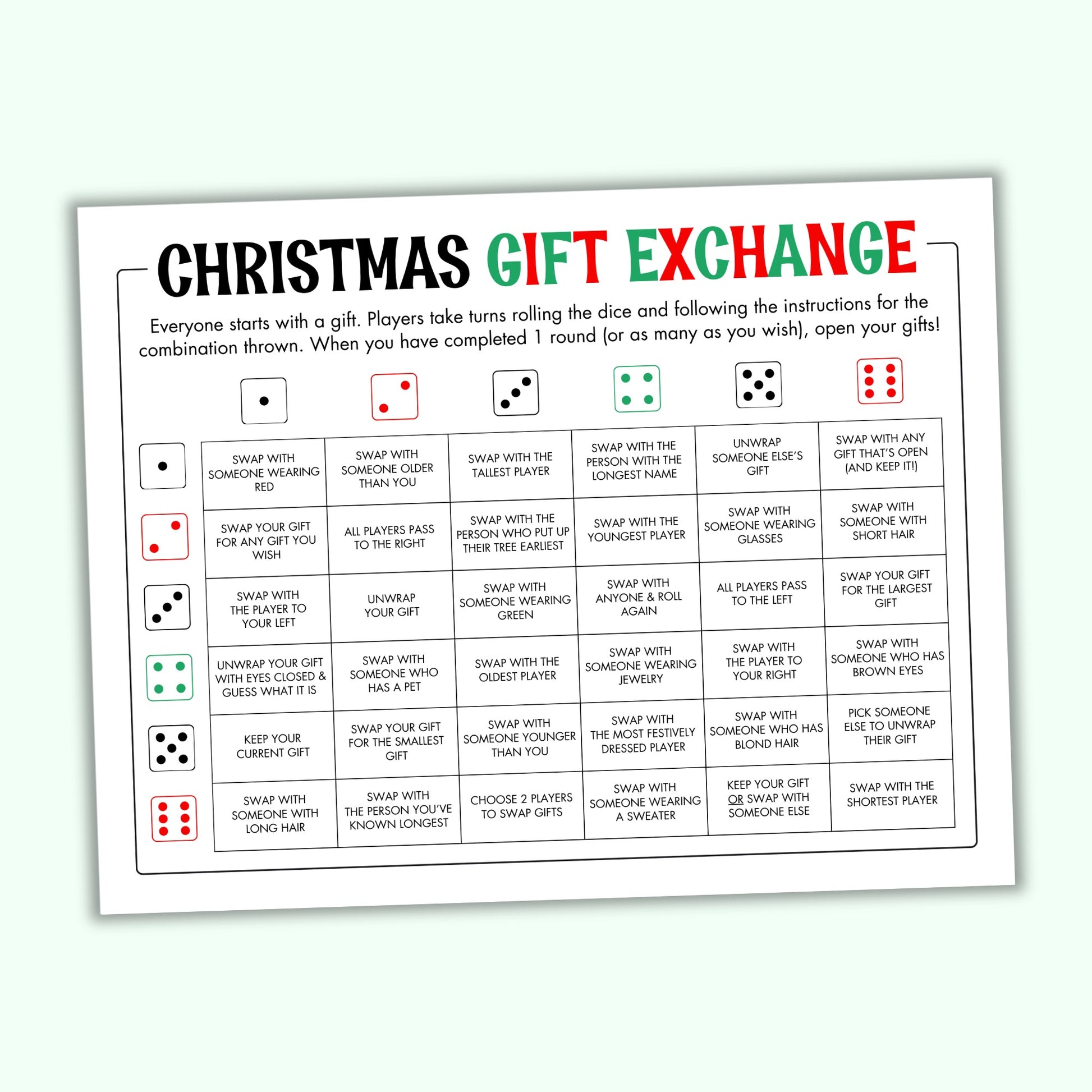 Christmas Gift Exchange Game – Printables by The Craft-at-Home Family christmas-gift-exchange-game-printables-by-the-craft-at-home-family