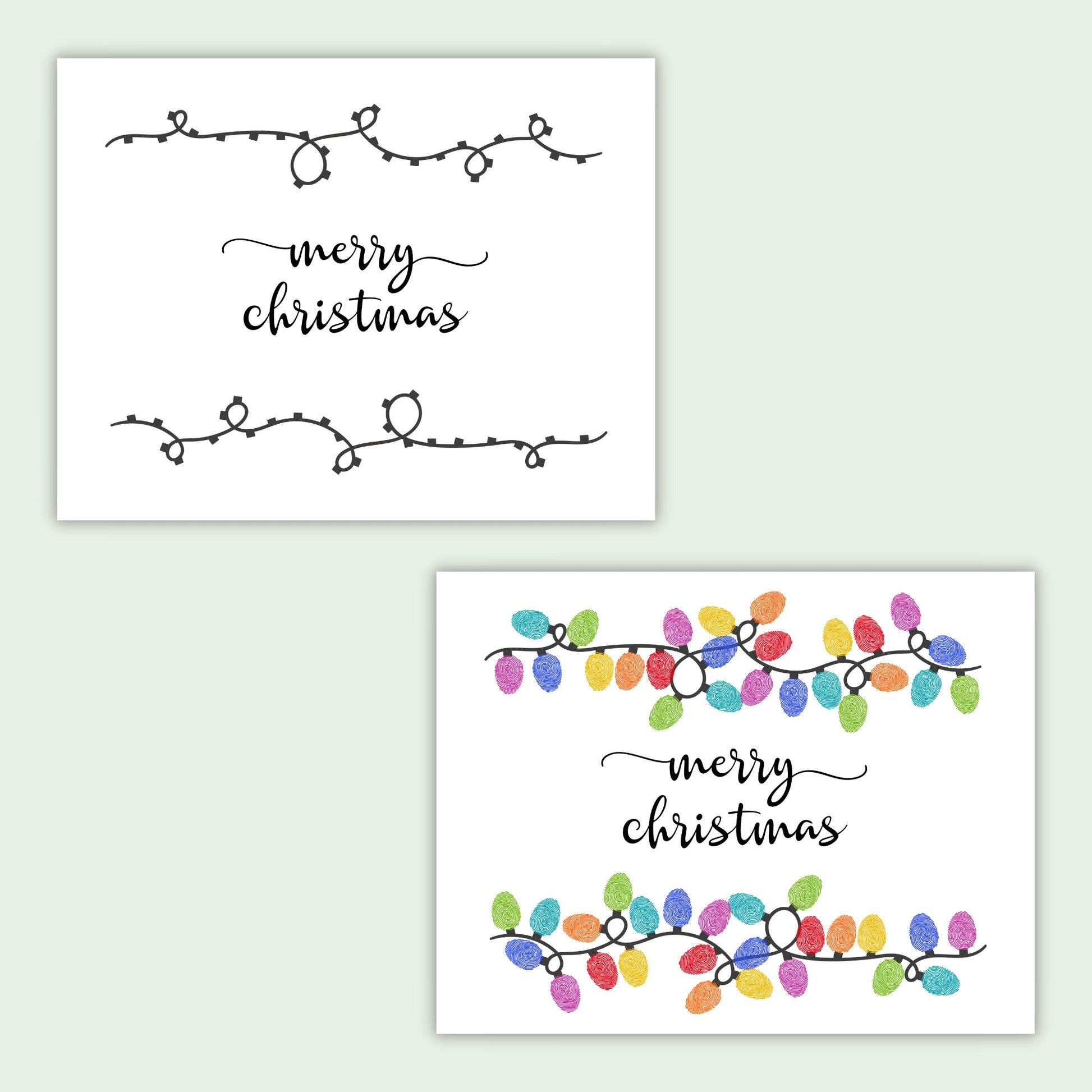 christmas-fingerprint-art-printables-by-the-craft-at-home-family for Free Printable Fingerprint Christmas Lights Template Christmas Fingerprint Art – Printables by The Craft-at-Home Family for Free Printable Fingerprint Christmas Lights Template