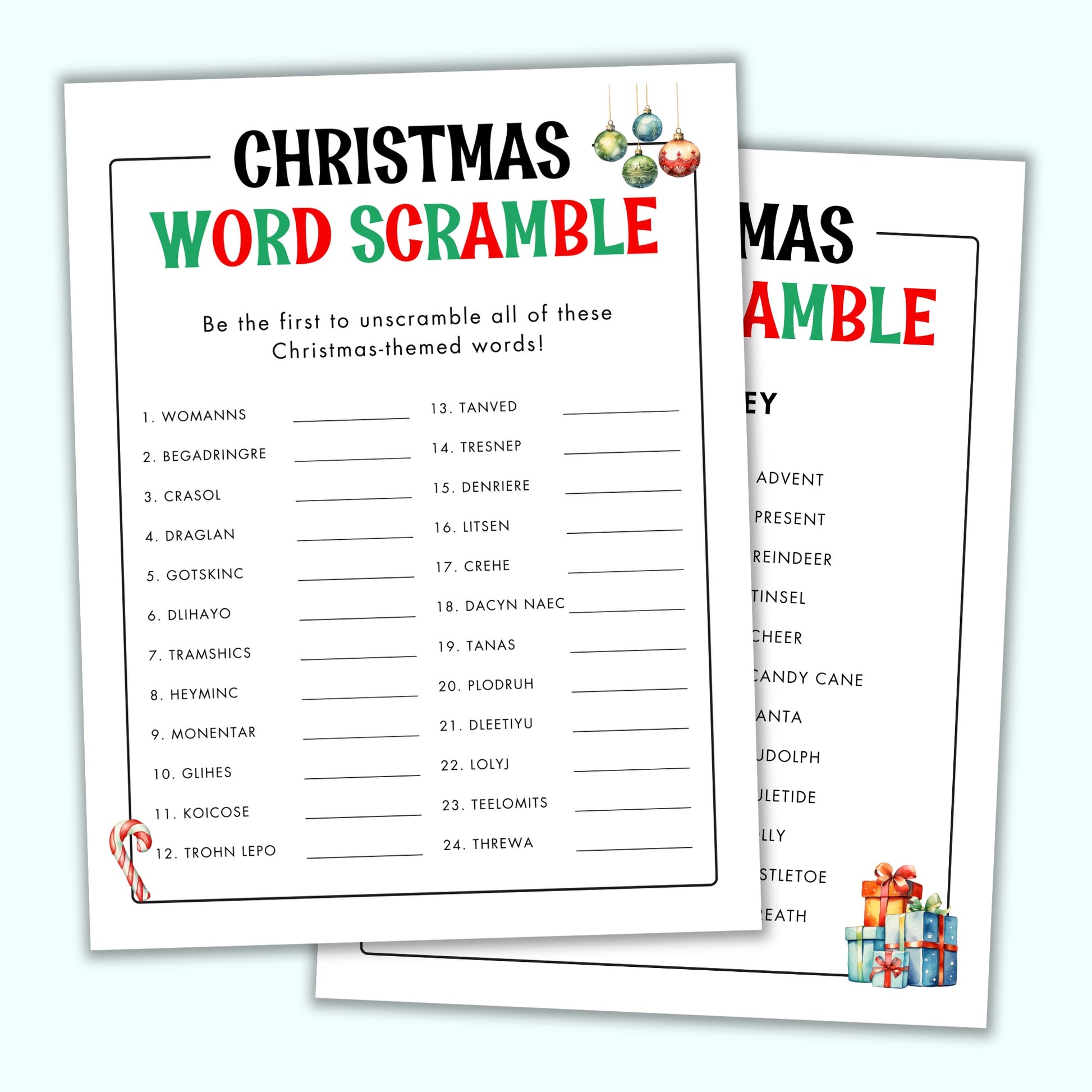 Christmas Word Scramble – Printables by The Craft-at-Home Family christmas-word-scramble-printables-by-the-craft-at-home-family