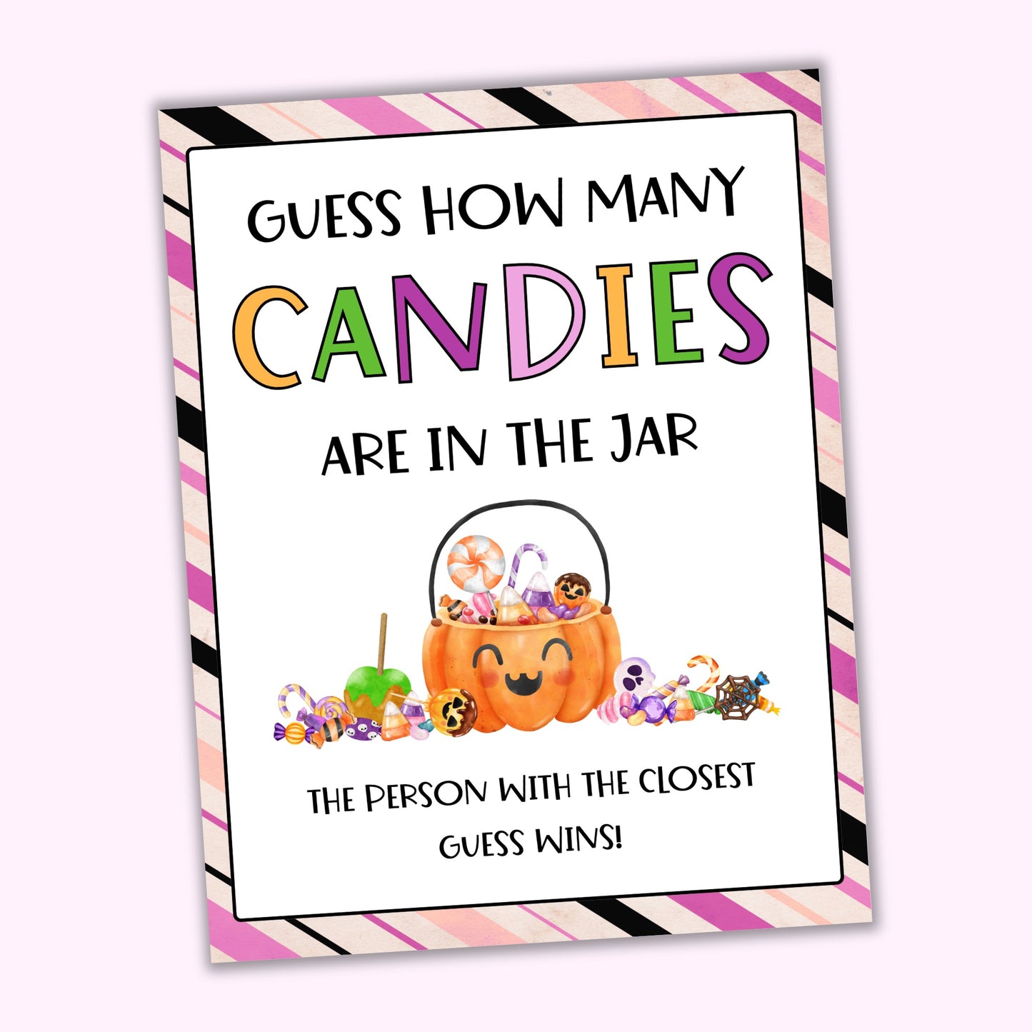 Halloween Candy Guessing Game