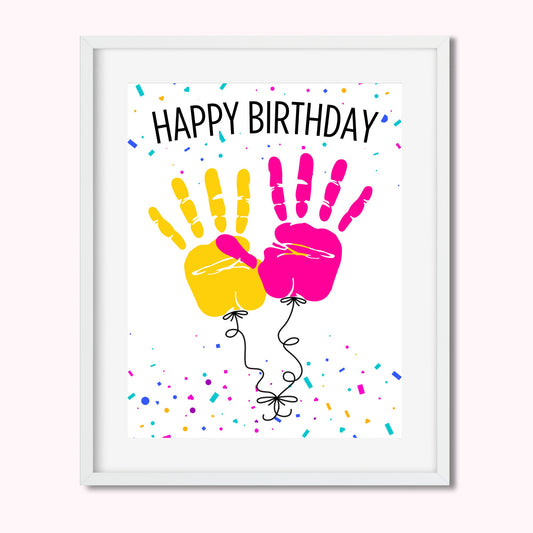 Birthday Balloon Handprint Kit (2 Balloons)