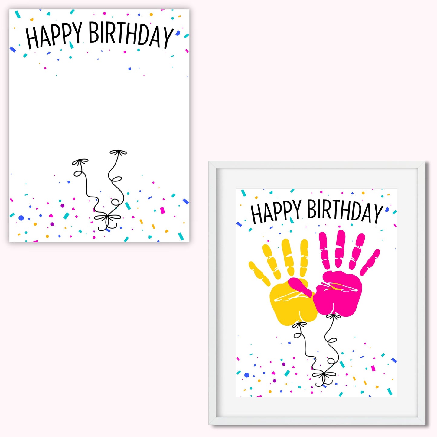 Birthday Balloon Handprint Kit (2 Balloons)