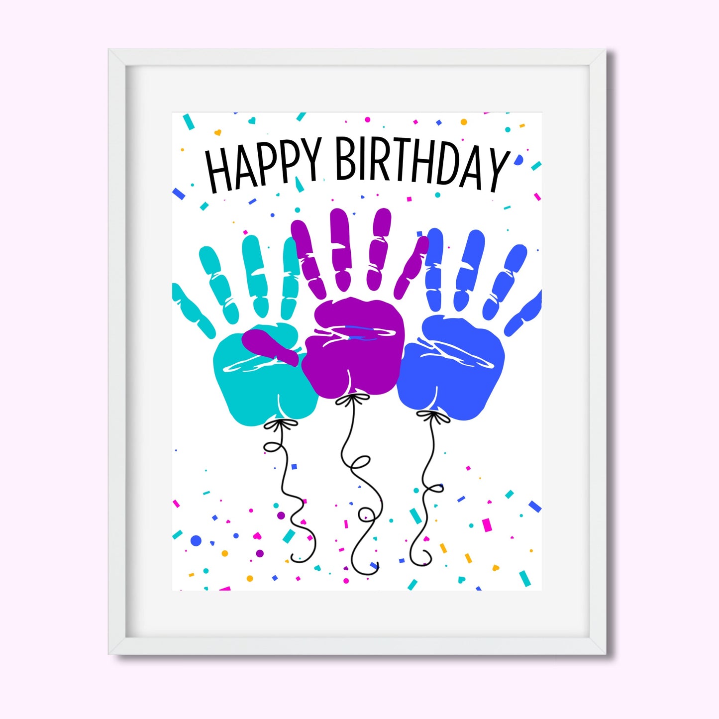 Birthday Balloon Handprint Kit (3 Balloons)