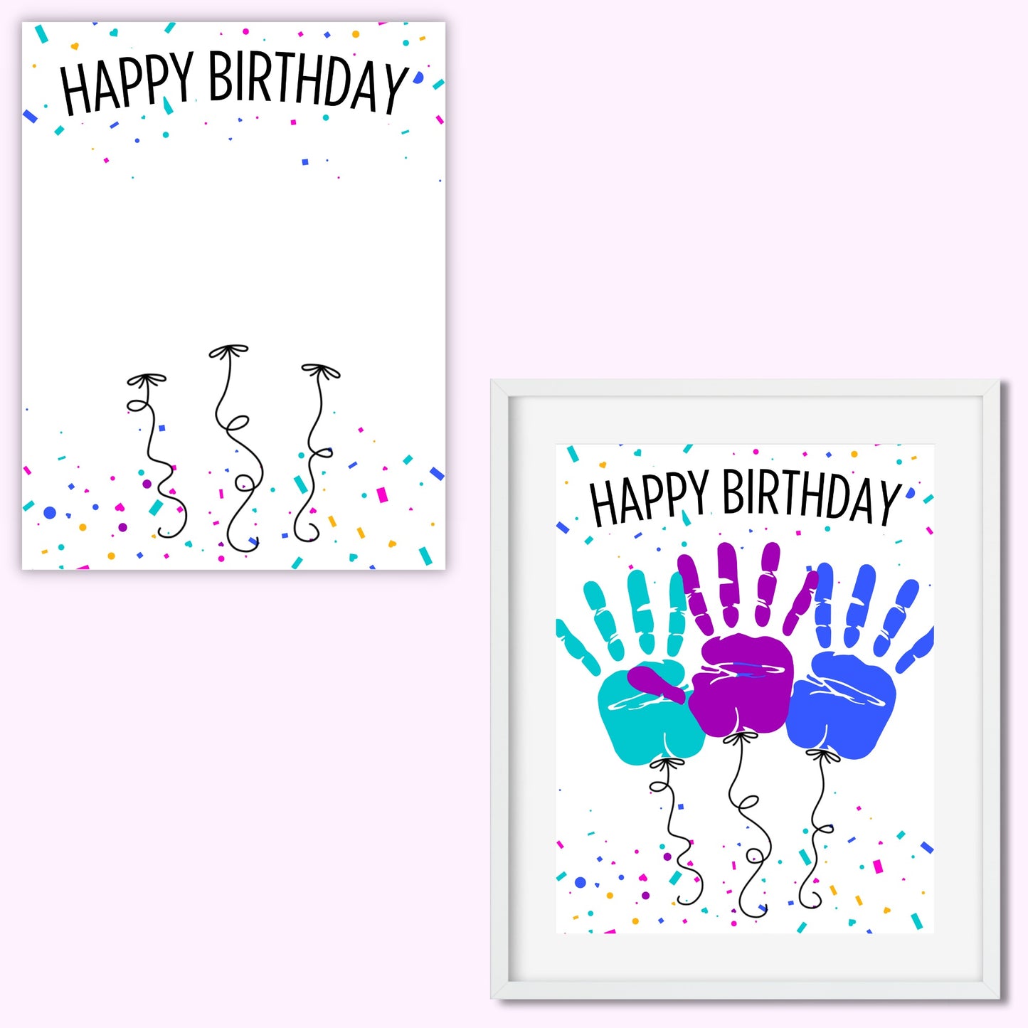 Birthday Balloon Handprint Kit (3 Balloons)