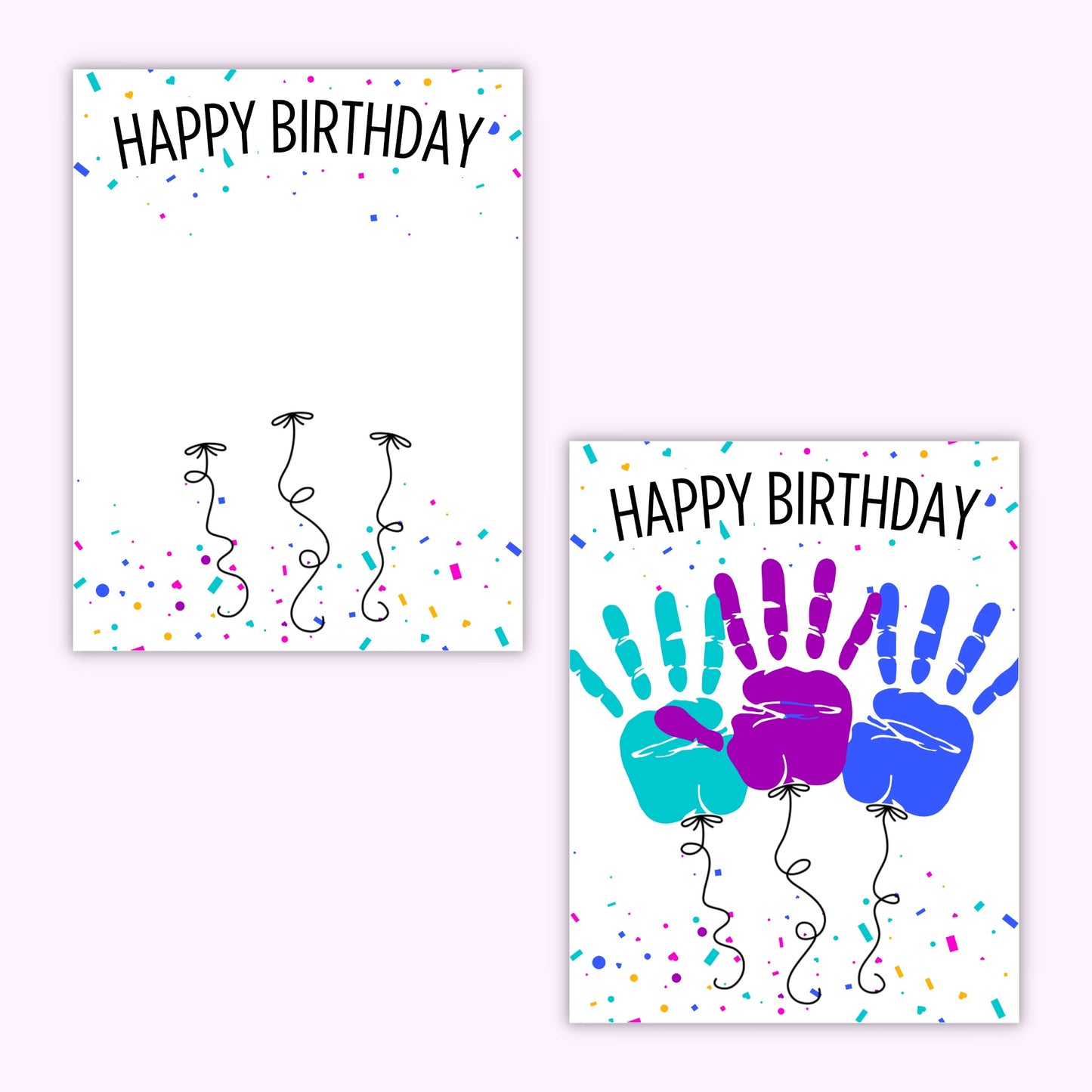 Birthday Balloon Handprint Kit (3 Balloons)