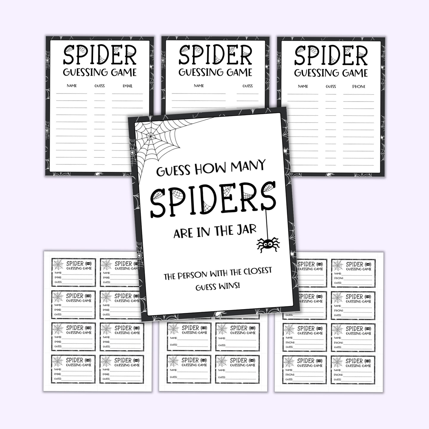 Spider Guessing Game