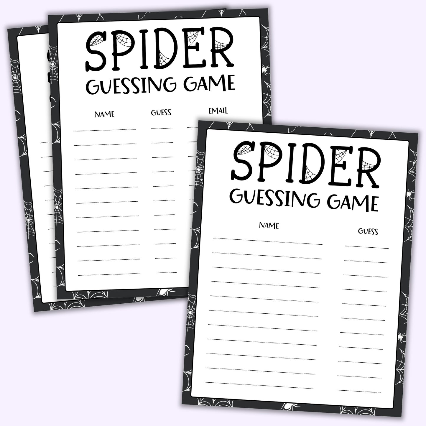 Spider Guessing Game