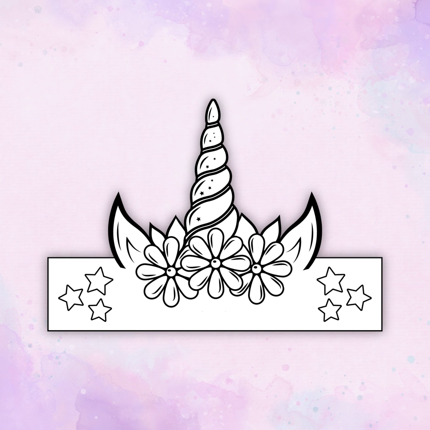 Unicorn Paper Crown