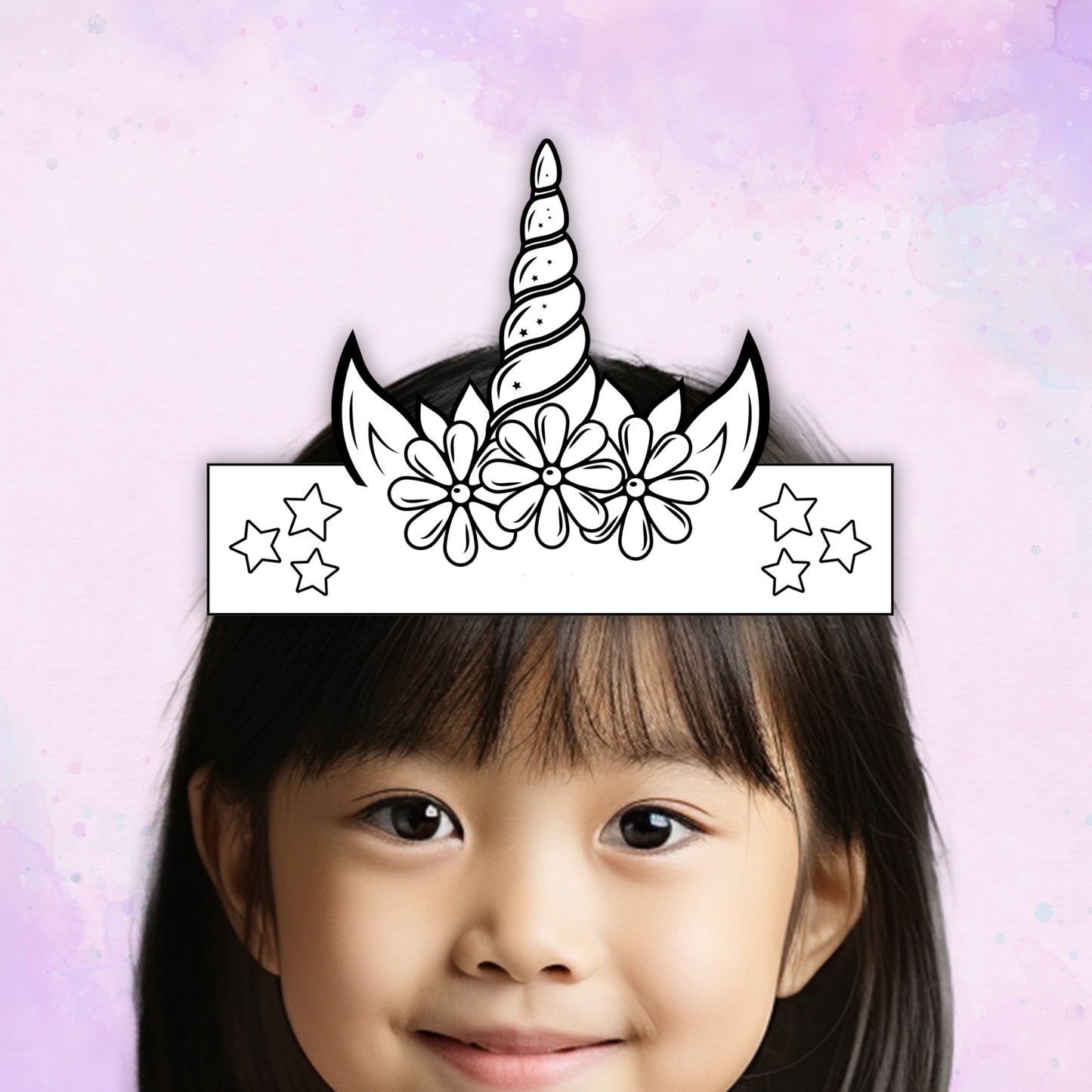 Unicorn Paper Crown