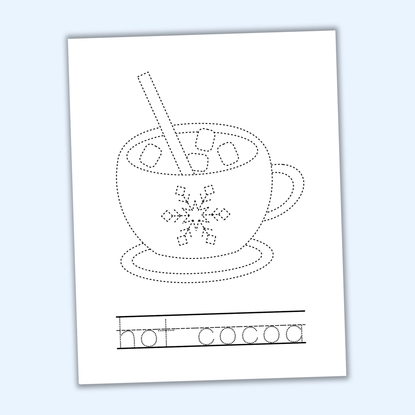 Winter Tracing Worksheets