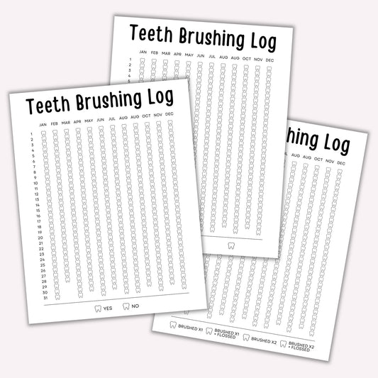 Yearly Teeth Brushing Log