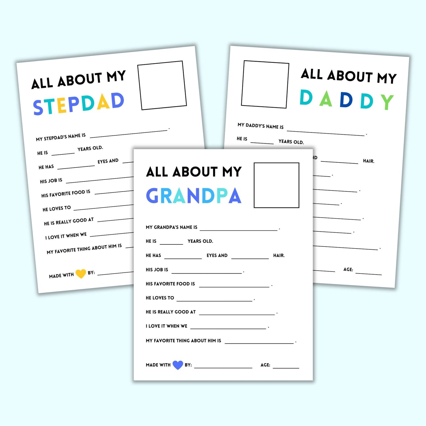 "All About My Family" Bundle (13 Questionnaires)