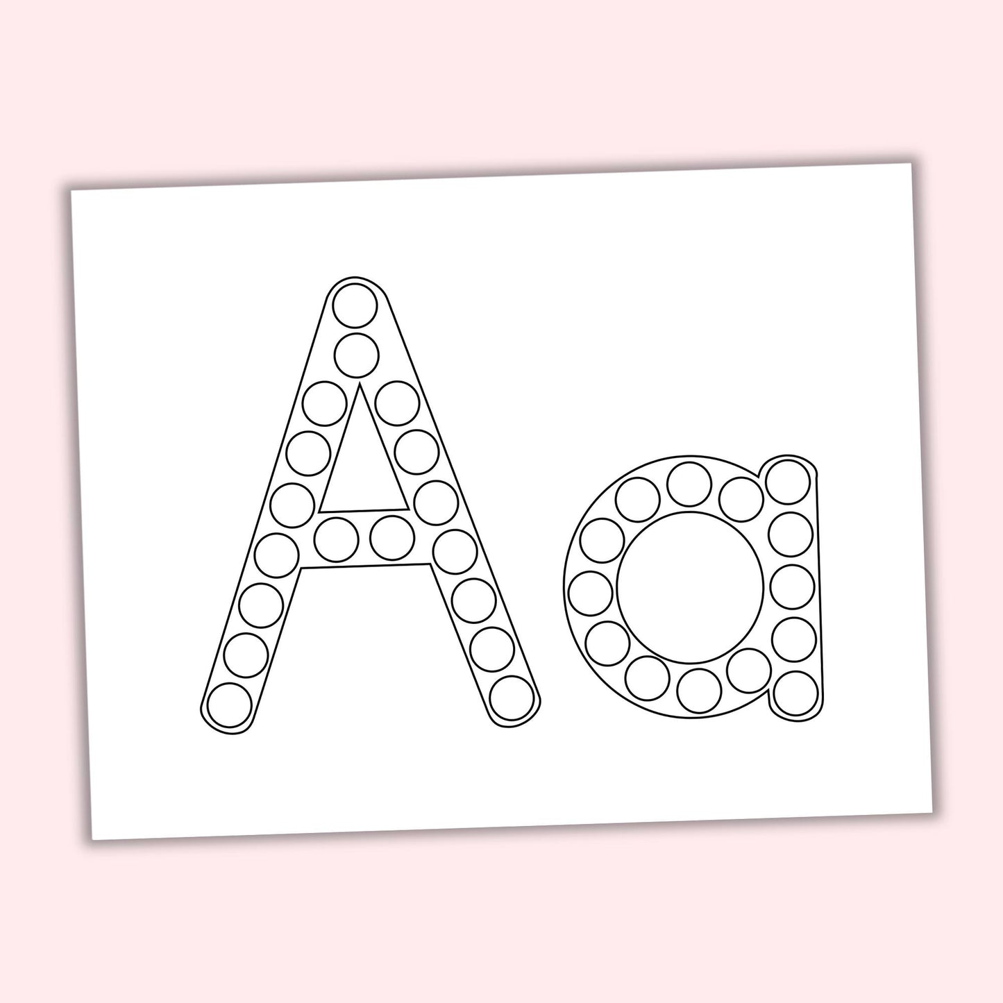 Alphabet Dot Marker Pages