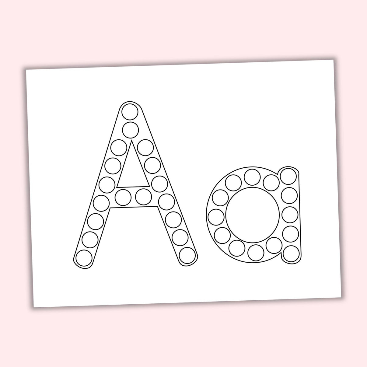 Alphabet Dot Marker Pages – Printables By The Craft-at-home Family