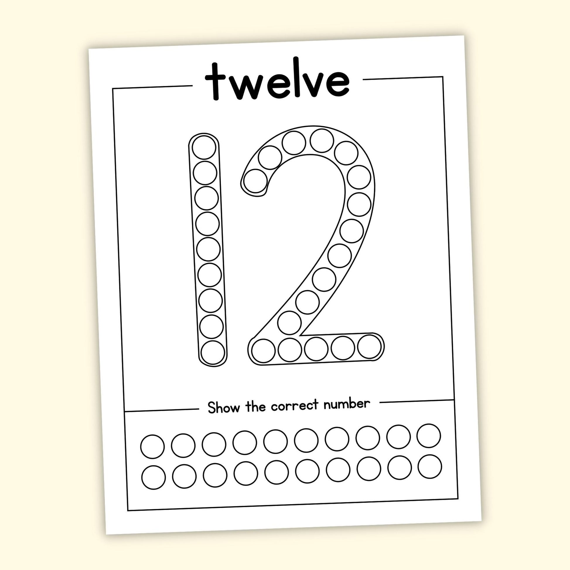 Dot Marker Counting Pages (1-20) – Printables by The Craft-at-Home Family dot-marker-counting-pages-1-20-printables-by-the-craft-at-home-family