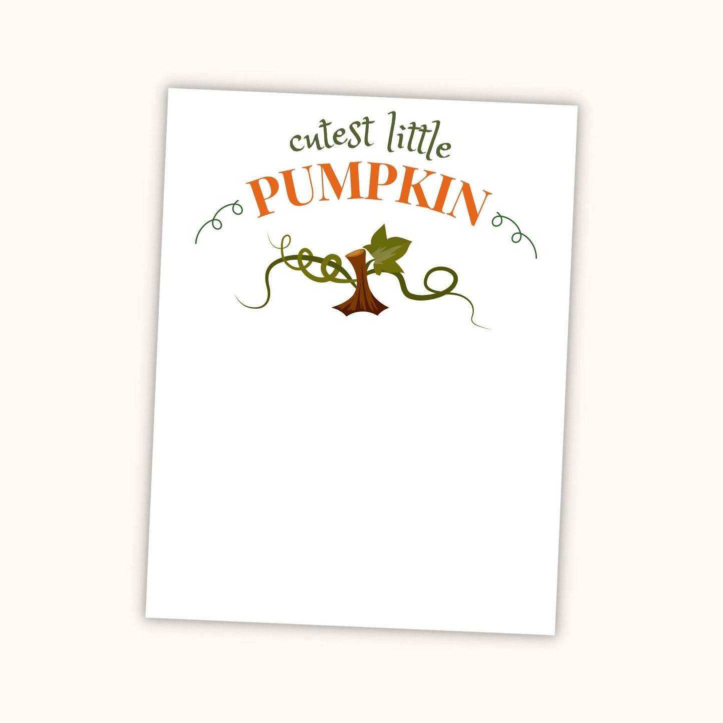 "Cutest Little Pumpkin" Handprint & Footprint Kit (Set of 2)