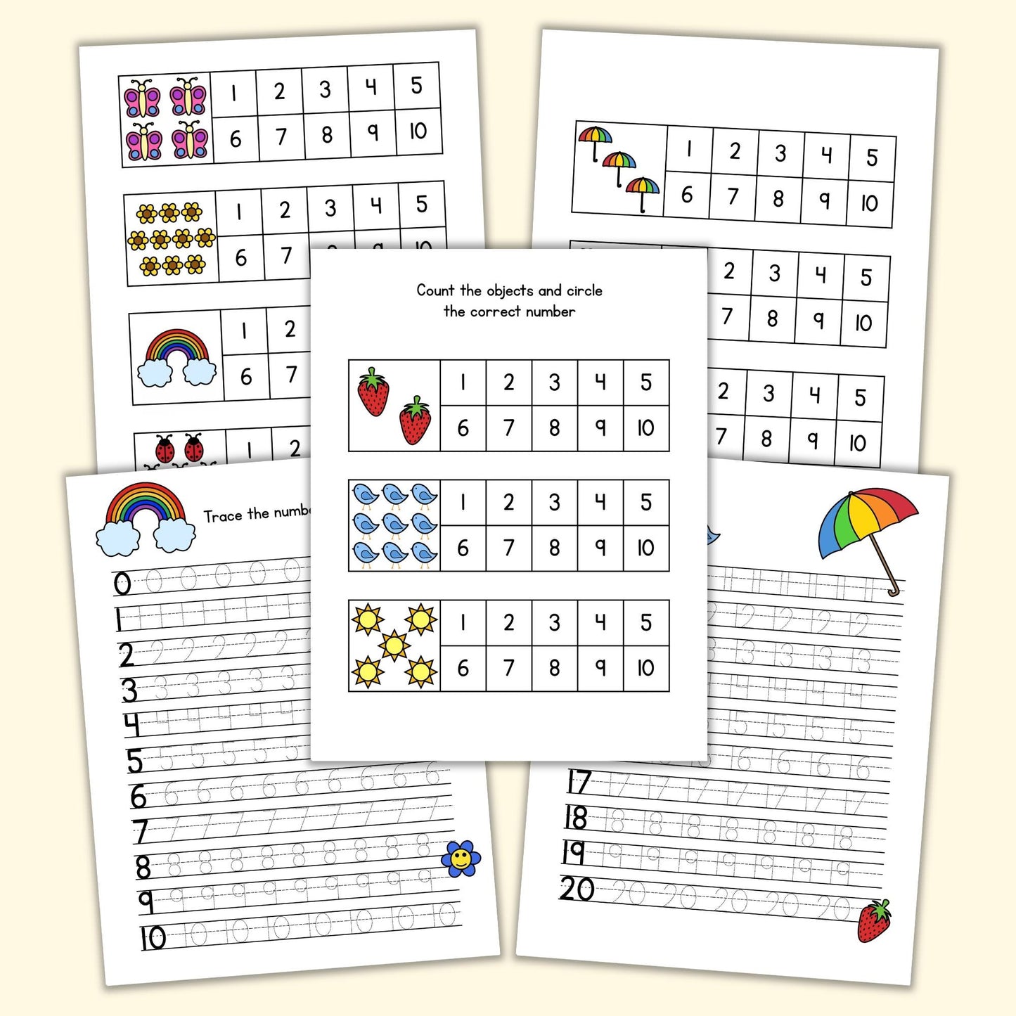 Spring Counting Bundle (32 Pages)