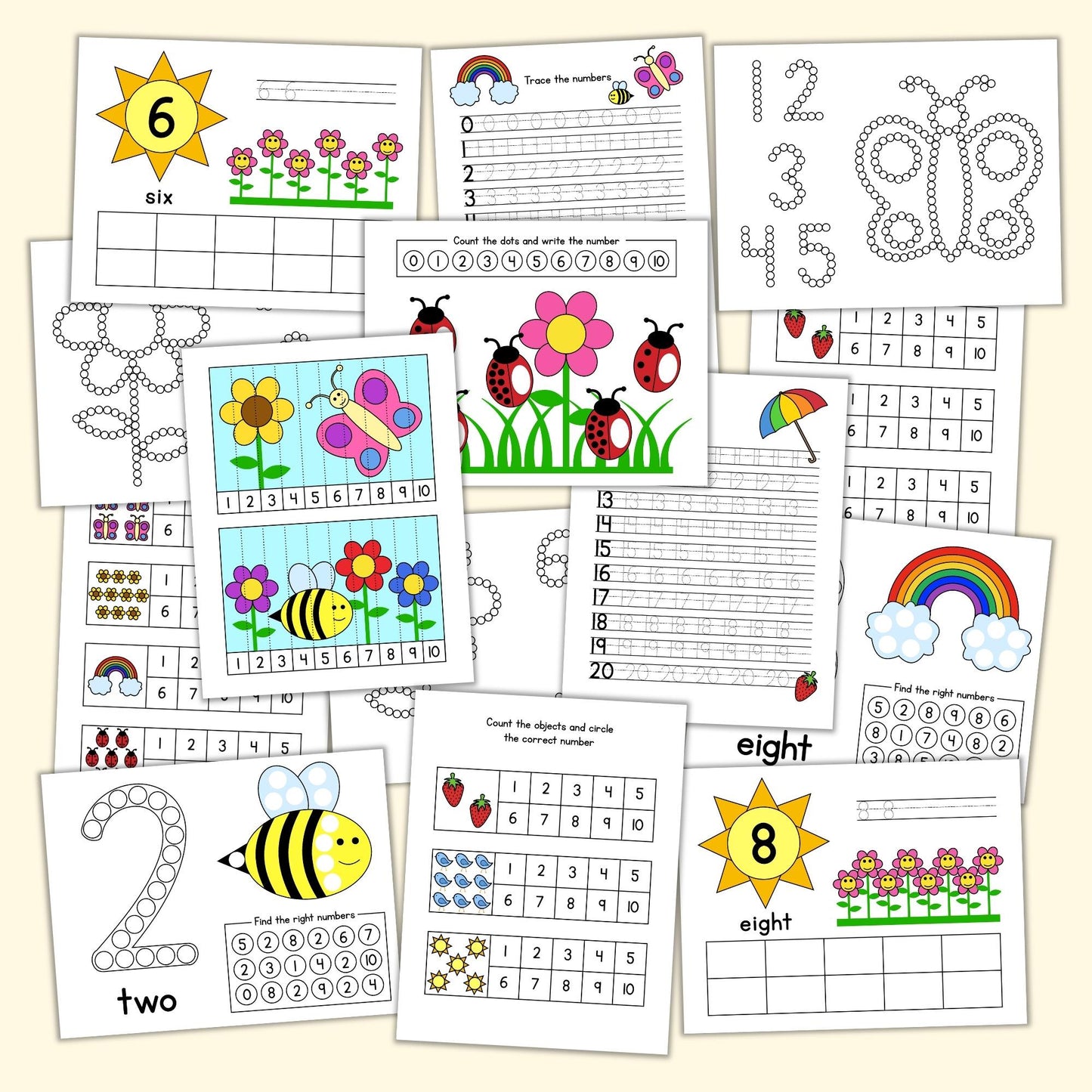 Spring Counting Bundle (32 Pages)