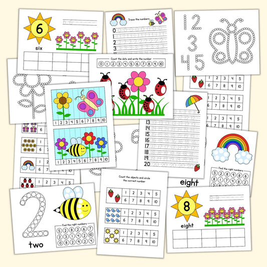 Spring Counting Bundle (32 Pages)