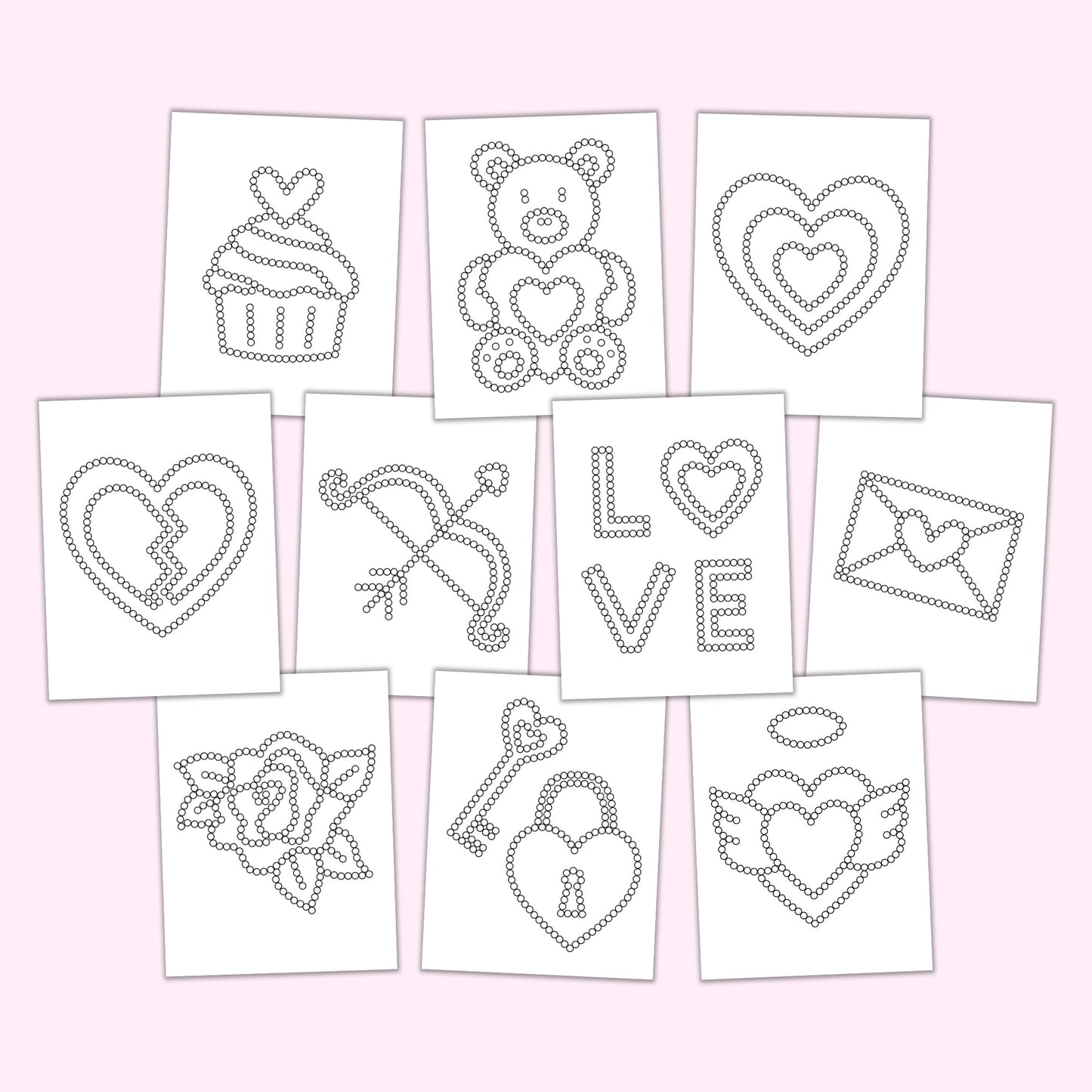 Valentine's Day Q-Tip Sheets