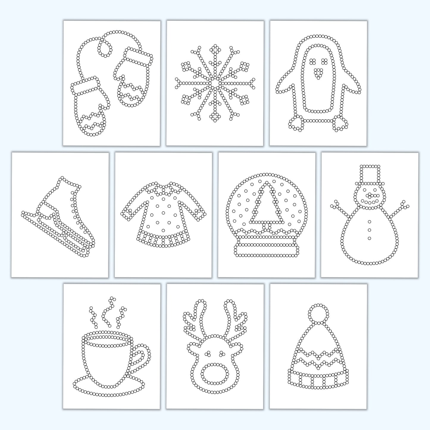 Winter Q-Tip Sheets – Printables by The Craft-at-Home Family winter-q-tip-sheets-printables-by-the-craft-at-home-family