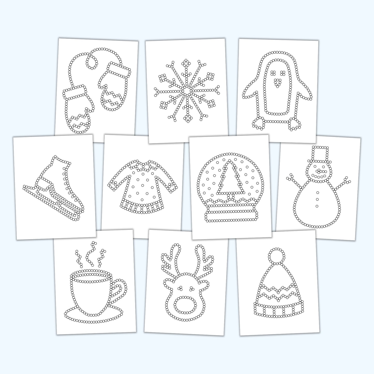 Winter Q-Tip Sheets